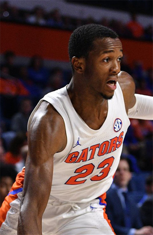 Men's Florida Gators #23 Scottie Lewis 2020 White Jordan College Basketball Jersey