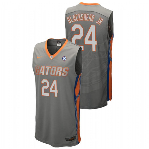 Men's Florida Gators College Basketball #24 Gray Kerry Blackshear Jr. Replica Jersey