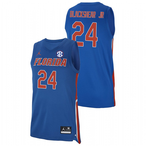 Men's Florida Gators College Basketball #24 Royal Kerry Blackshear Jr. Replica Jersey