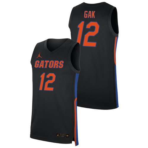 Men's Florida Gators Gorjok Gak Replica 2019-20 College Basketball Jersey Black