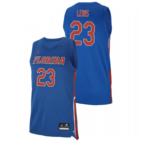 Men's Florida Gators Royal Scottie Lewis College Basketball Jersey