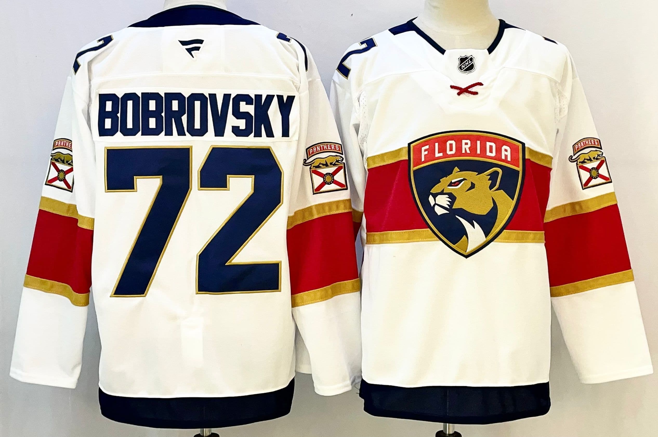 Men's Florida Panthers    Jersey - All Stitched Sergei Bobrovsky 72