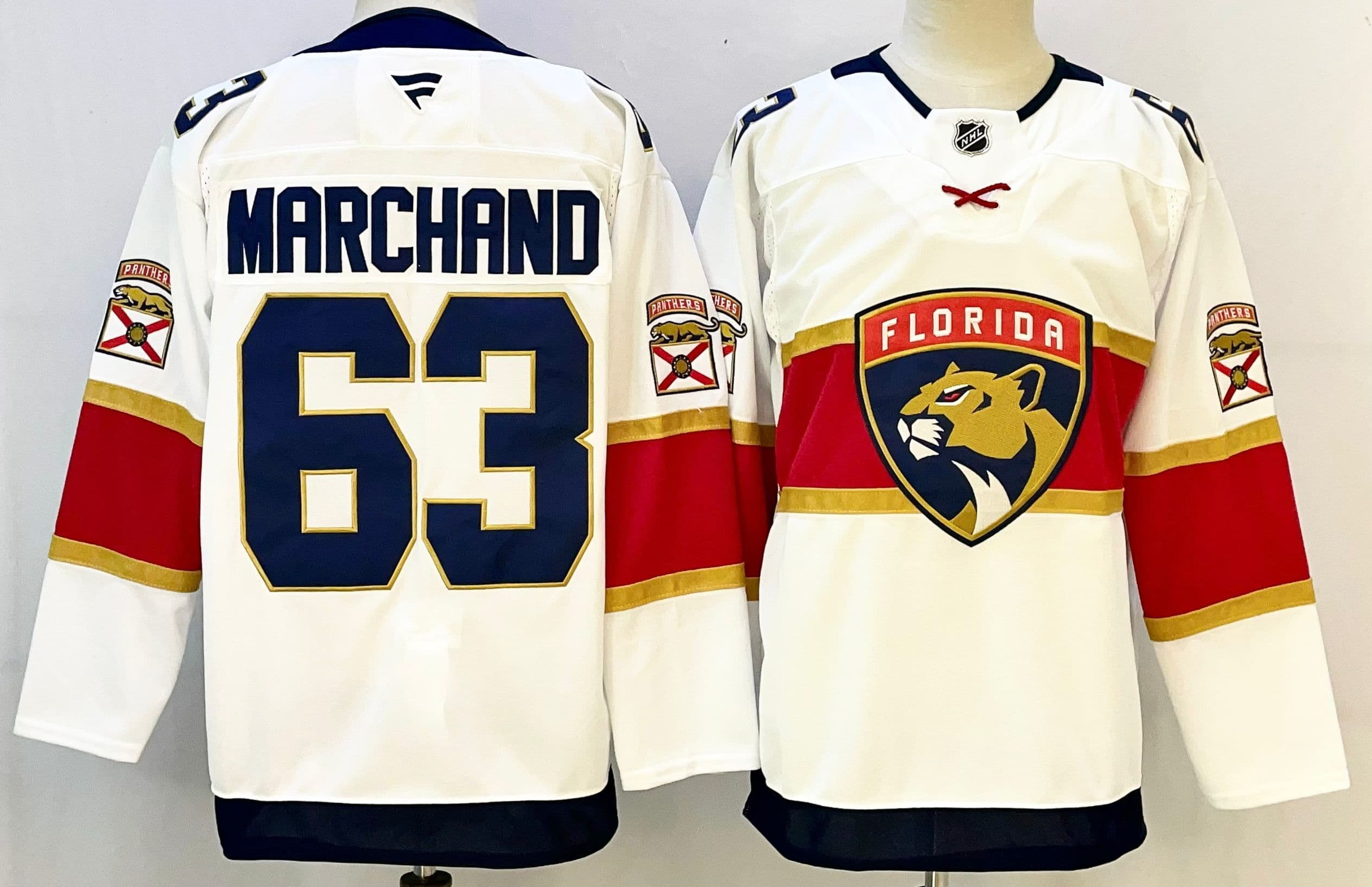Men's Florida Panthers   Jersey - All Stitched  63 MARCHAND