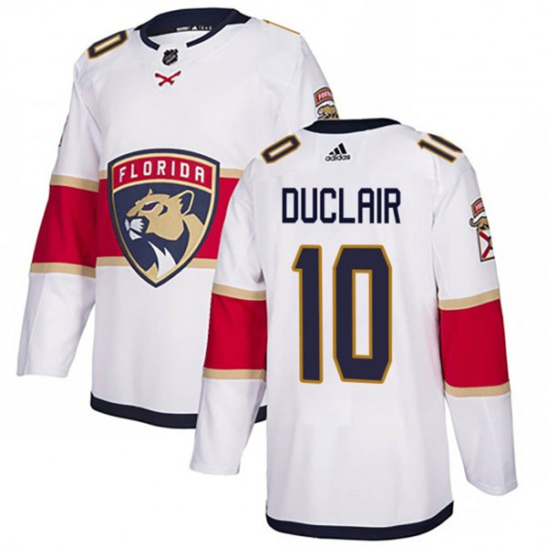 Men's Florida Panthers #10 Anthony Duclair Adidas White Away Player Jersey Stitched
