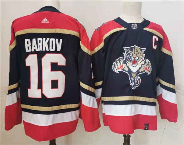 Men's Florida Panthers #16 Aleksander Barkov adidas Navy 3RD Hockey Jersey Stitched