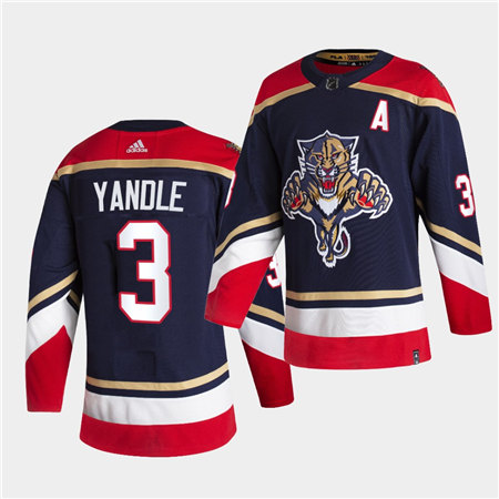 Men's Florida Panthers #3 Keith Yandle adidas Navy 3RD Hockey Jersey Stitched