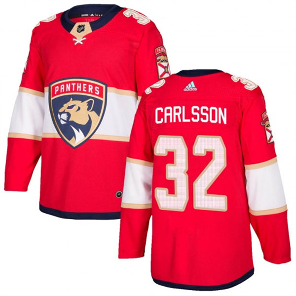 Men's Florida Panthers #32 Lucas Carlsson adidas Red Home Primegreen Player Jersey Stitched