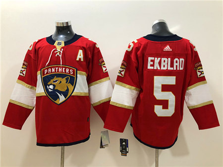 Men's Florida Panthers #5 Aaron Ekblad adidas Red Home Jersey Stitched