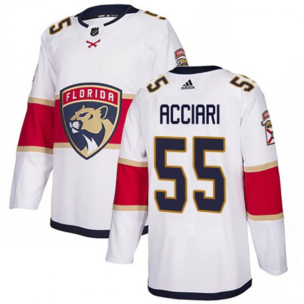 Men's Florida Panthers #55 Noel Acciari Adidas White Away Player Jersey Stitched