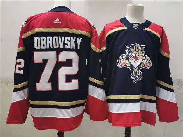 Men's Florida Panthers #72 Sergei Bobrovsky adidas Navy 3RD Hockey Jersey Stitched