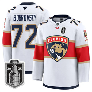 Men's Florida Panthers 2025 Stanley Cup Final Premium Jersey - All Stitched    Sergei Bobrovsky 72