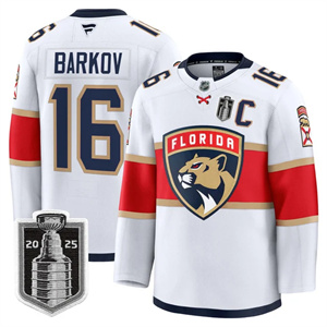 Men's Florida Panthers 2025 Stanley Cup Final Premium Jersey - All Stitched Aleksander Barkov16