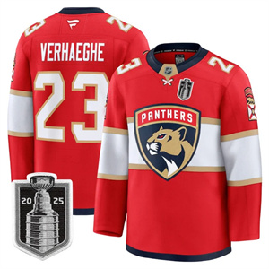 Men's Florida Panthers 2025 Stanley Cup Final Premium Jersey - All Stitched Carter Verhaeghe 23