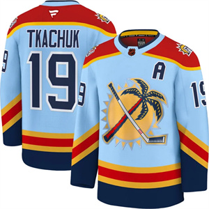 Men's Florida Panthers 2025 Stanley Cup Final Premium Jersey - All Stitched Matthew Tkachuk   19