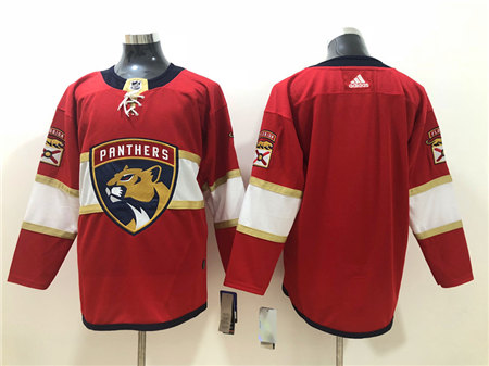Men's Florida Panthers Blank adidas Red Home Team Jersey Stitched