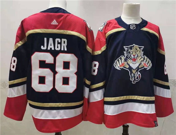 Men's Florida Panthers Retired Player #68 Jaromir Jagr adidas Navy 3RD Hockey Jersey Stitched