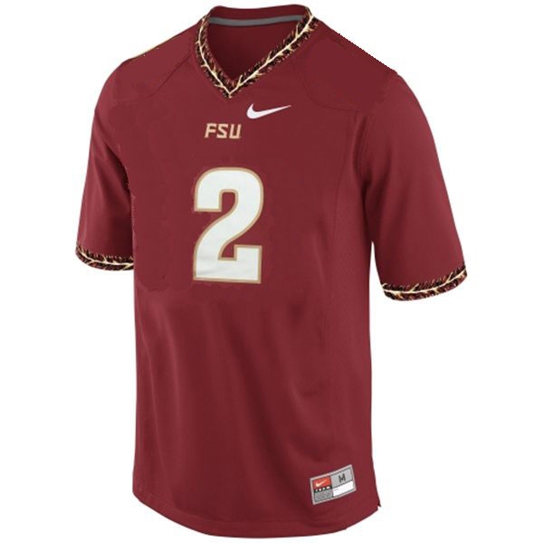 Men's Florida State Seminoles #2 Deion Sanders Red Football Jersey