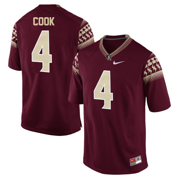 Men's Florida State Seminoles #4 Dalvin Cook Garnet Football Jersey
