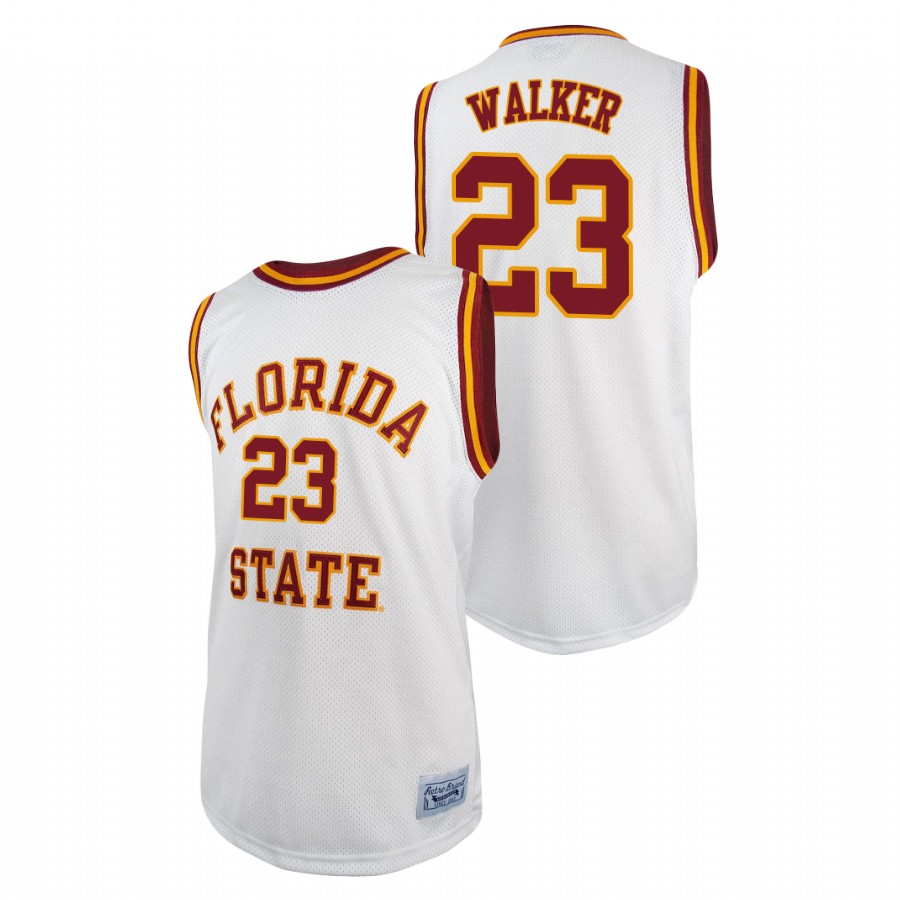 Men's Florida State Seminoles M.J. Walker Basketball 2021 Original Retro Jersey White