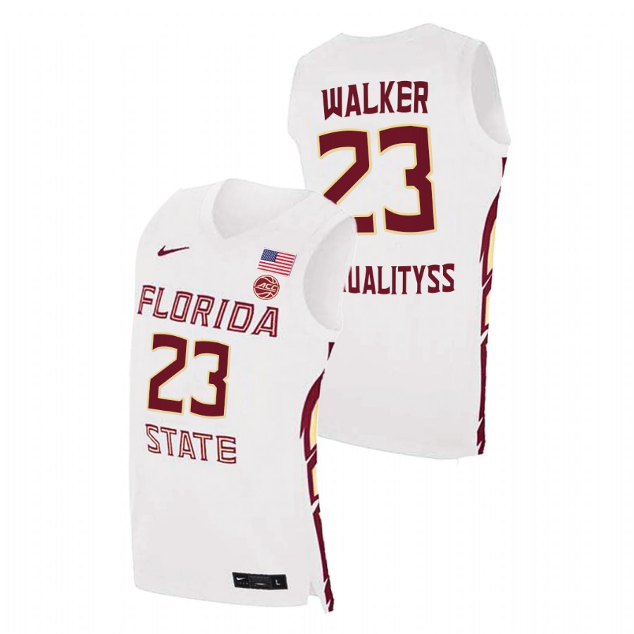 Men's Florida State Seminoles M.J. Walker Basketball 2021 Swingman Jersey White