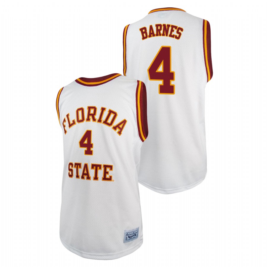 Men's Florida State Seminoles Scottie Barnes Basketball 2021 Original Retro Jersey White