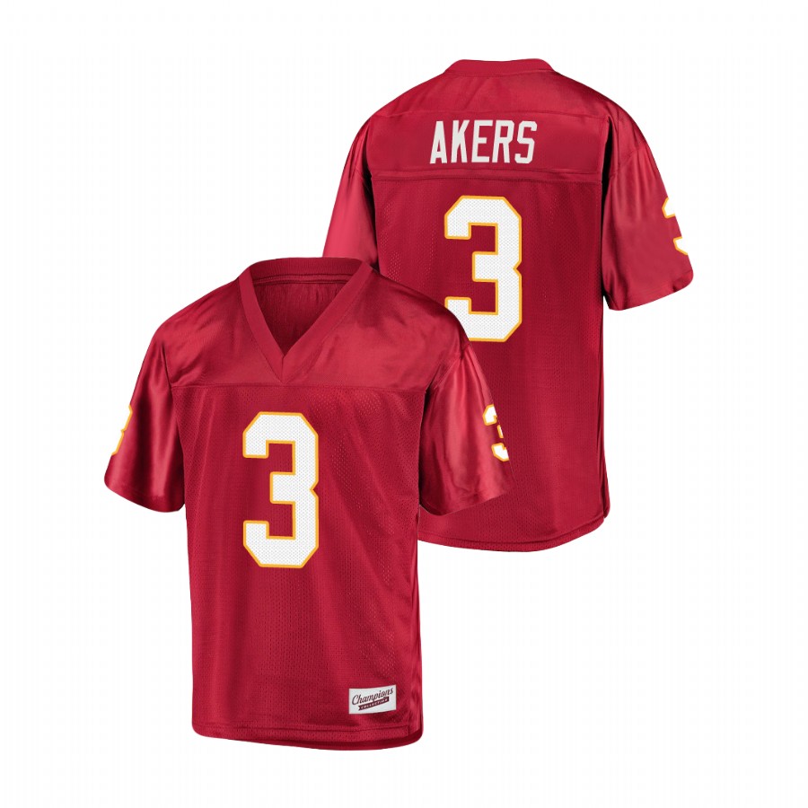 Men's Garnet Florida State Seminoles Cam Akers College Football Jersey