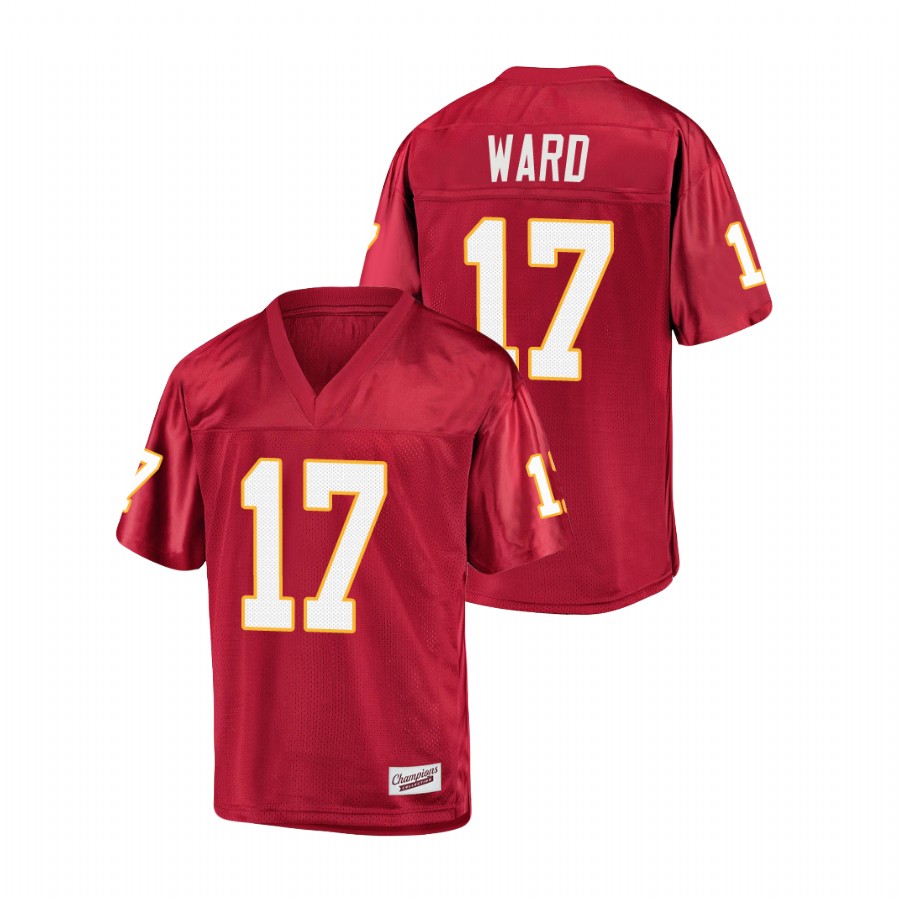 Men's Garnet Florida State Seminoles Charlie Ward College Football Jersey