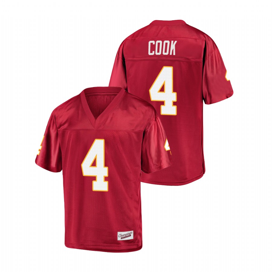 Men's Garnet Florida State Seminoles Dalvin Cook College Football Jersey