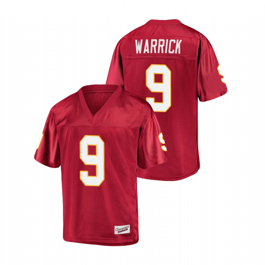 Men's Garnet Florida State Seminoles Peter Warrick College Football Jersey