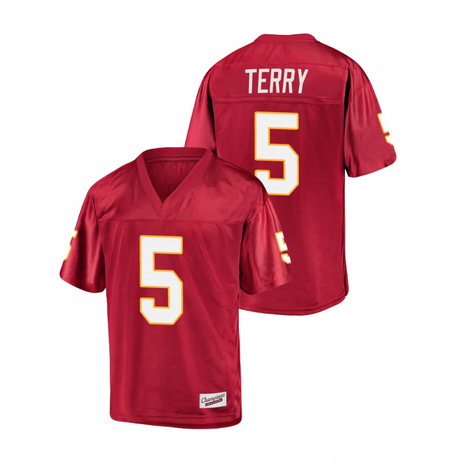 Men's Garnet Florida State Seminoles Tamorrion Terry College Football Jersey