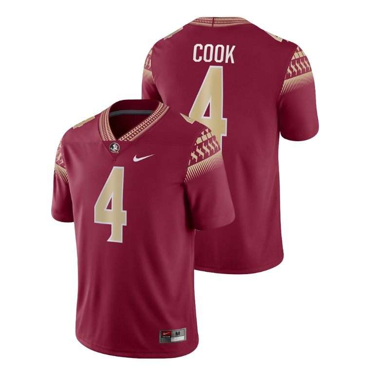Men's Garnet Nike Dalvin Cook Game Florida State Seminoles College Football Jersey