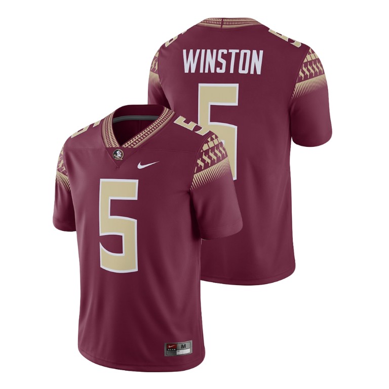 Men's Garnet Nike Jameis Winston Alumni Football Game Florida State Seminoles Player Jersey