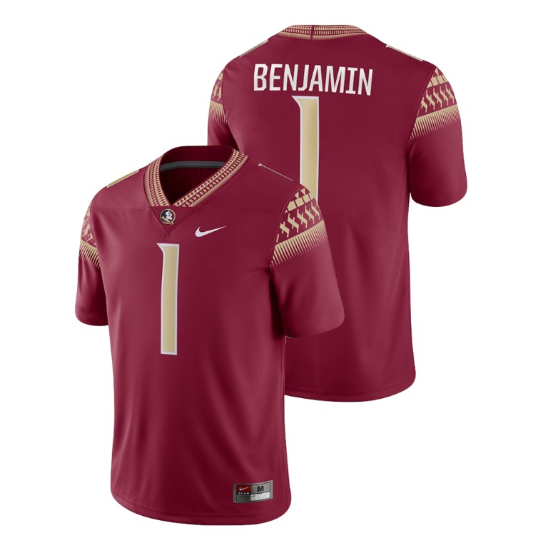Men's Garnet Nike Kelvin Benjamin Game Florida State Seminoles College Football Jersey