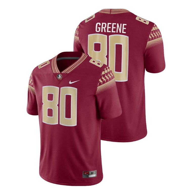 Men's Garnet Nike Rashad Greene Game Florida State Seminoles College Football Jersey