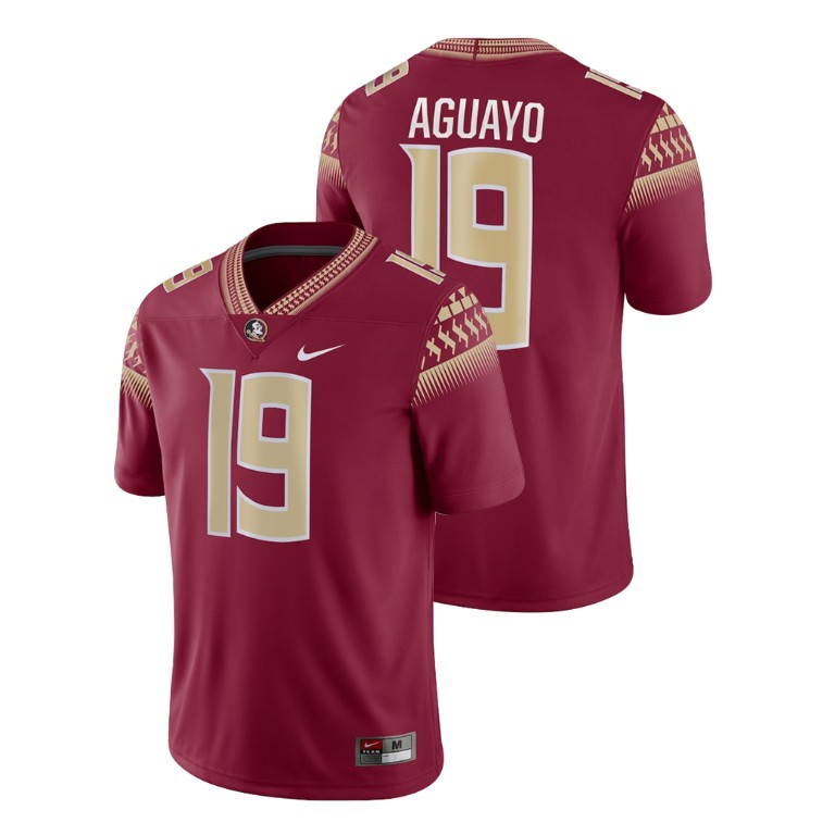 Men's Garnet Nike Roberto Aguayo Game Florida State Seminoles College Football Jersey