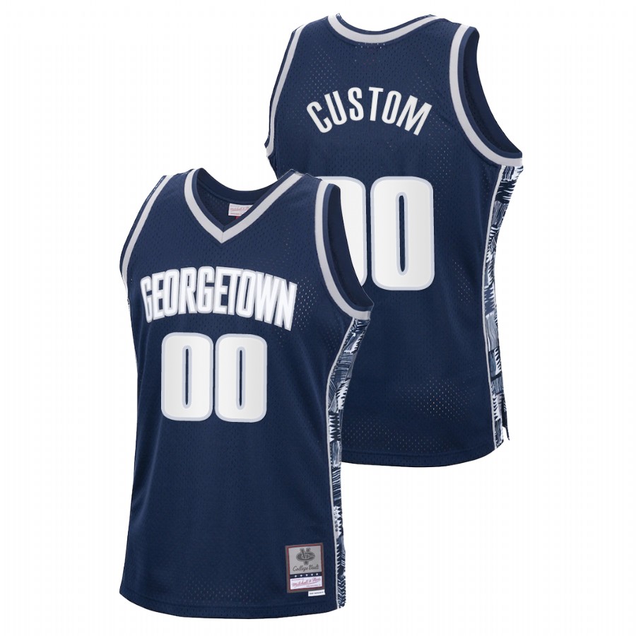 Men's Georgetown Hoyas Custom Vintage Jersey Navy