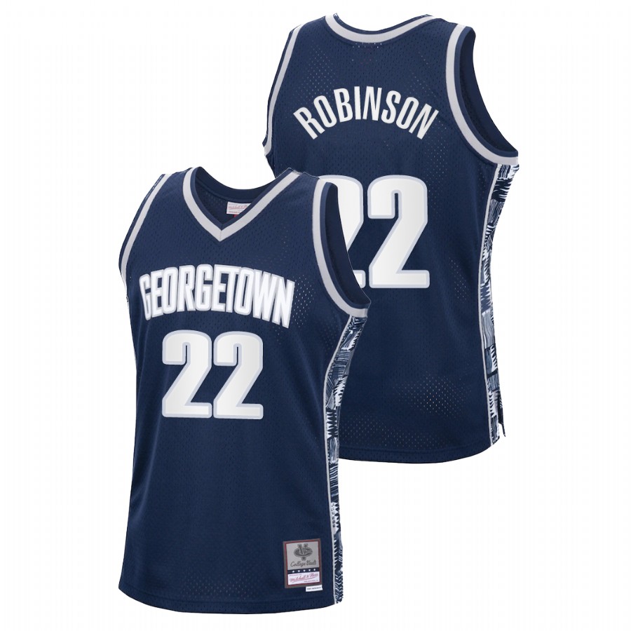 Men's Georgetown Hoyas Jaden Robinson Vintage Jersey Navy