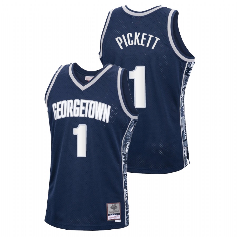 Men's Georgetown Hoyas Jamorko Pickett Vintage Jersey Navy