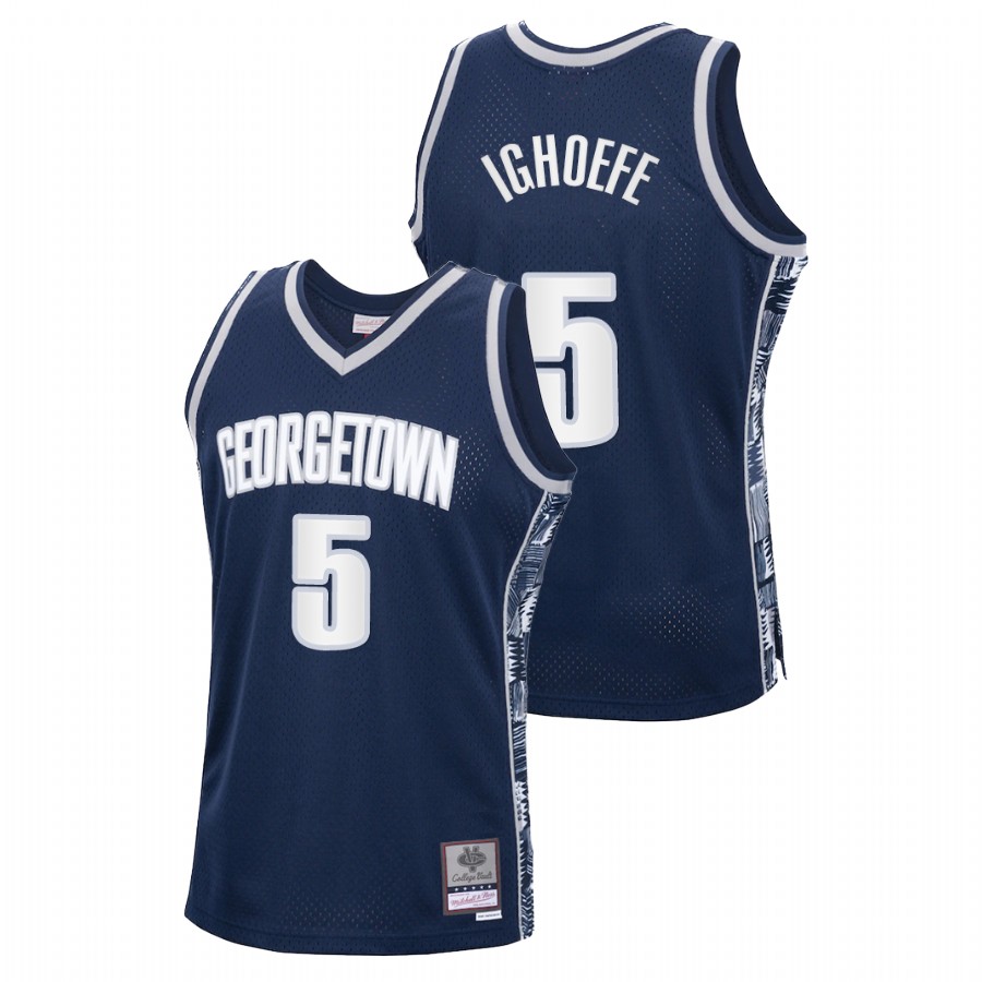 Men's Georgetown Hoyas Timothy Ighoefe Vintage Jersey Navy
