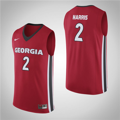 Men's Georgia Bulldogs #2 Jordan Harris College Basketball Replica Jersey Red