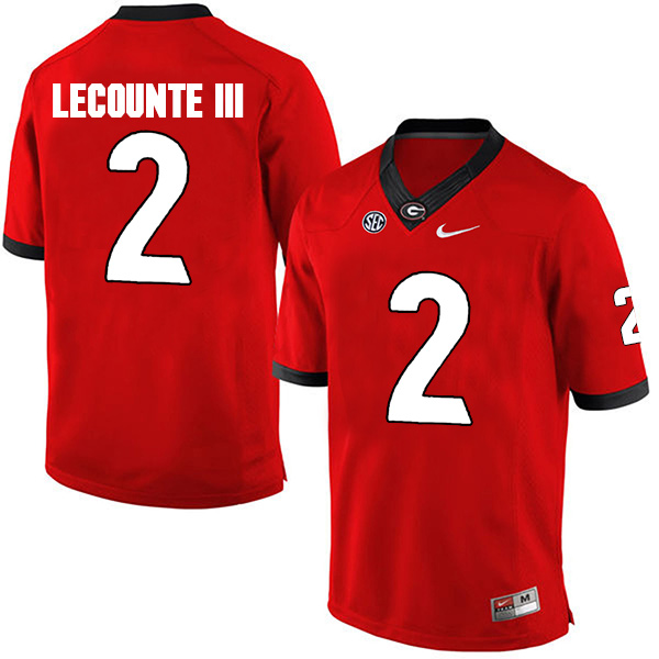 Men's Georgia Bulldogs #2 Richard LeCounte Nike Red Home Game Jersey NCAA Football jersey