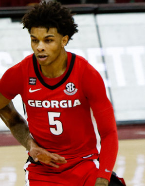 Men's Georgia Bulldogs #5 Justin Kier Nike Red College Basketball Jersey