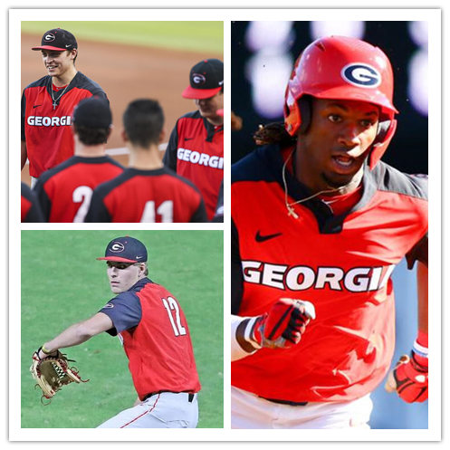 Men's Georgia Bulldogs Custom Nike Red Pullover College Baseball Game Jerseys