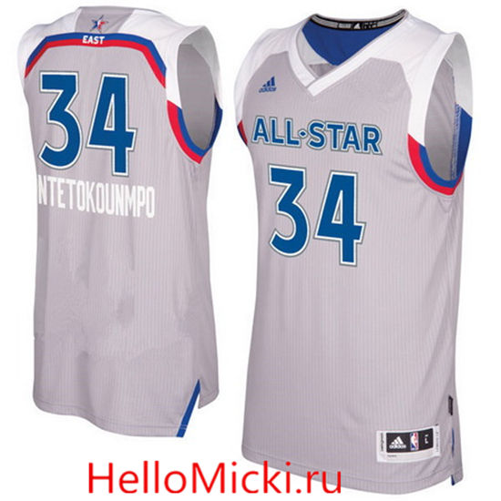 Men's Giannis Antetokounmpo adidas Gray 2017 NBA All-Star Game East Swingman Jersey
