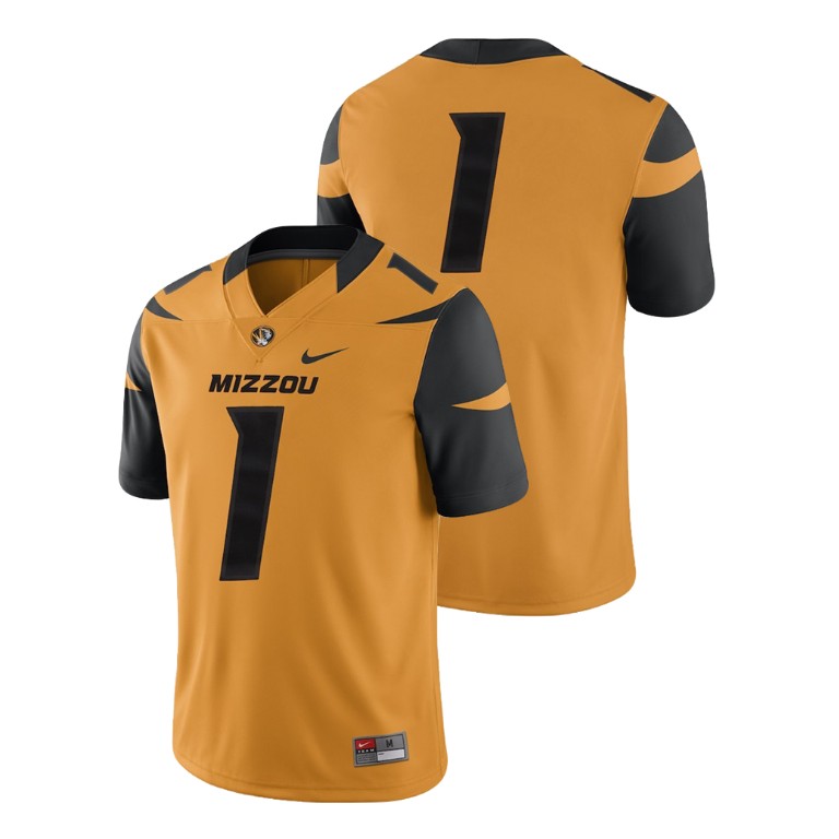 Men's Gold Nike College Football Missouri Tigers 2018 Game Jersey