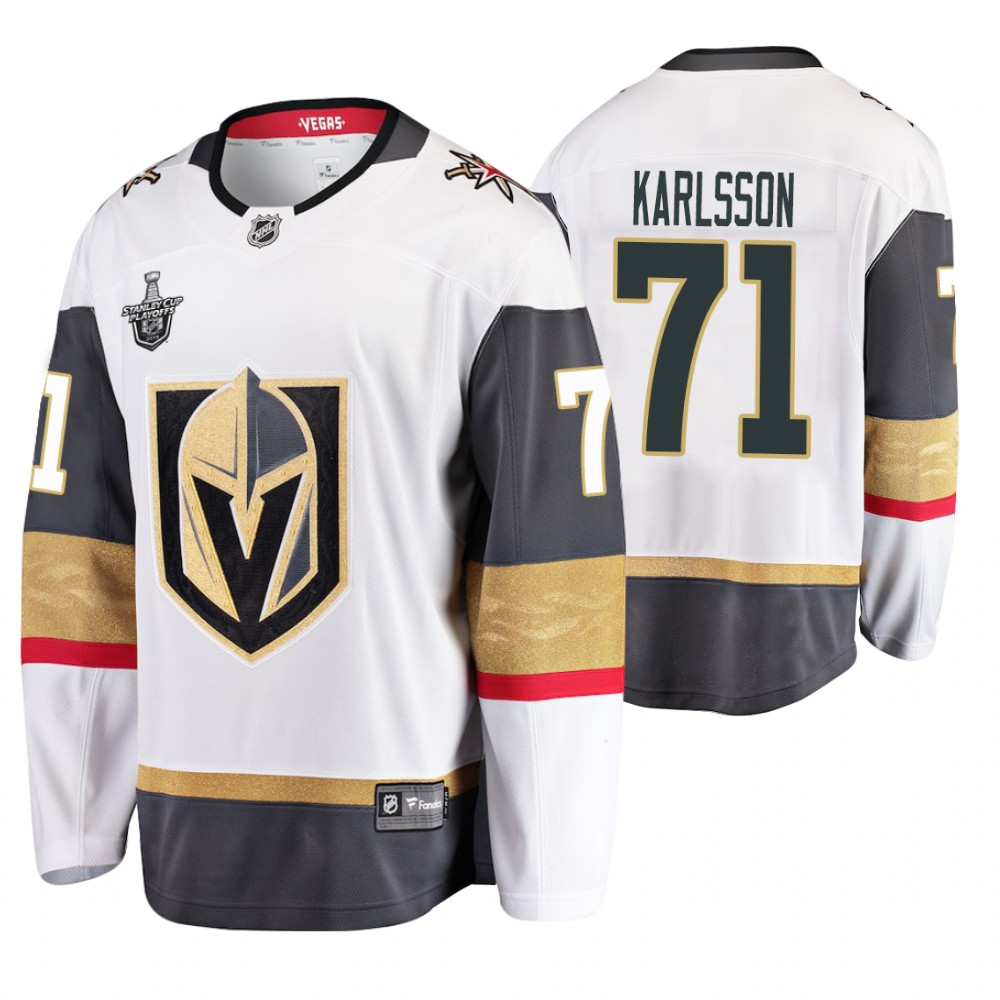 Men's Golden Knights #71 William Karlsson Stanley Cup Playoffs Away Jersey