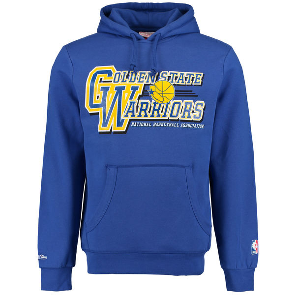 Men's Golden State Warriors Mitchell & Ness Royal Team Practice Hoodie