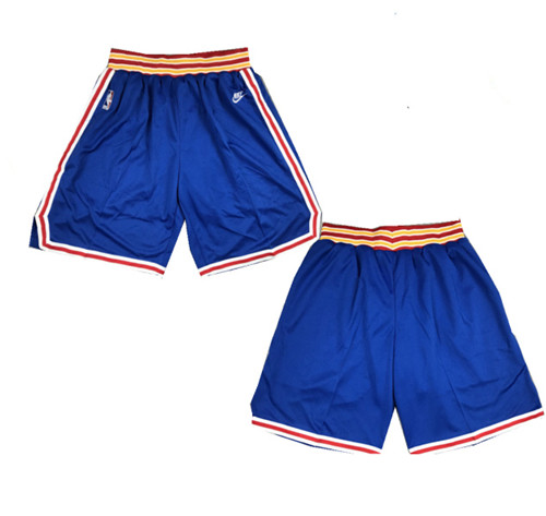 Men's Golden State Warriors Navy Shorts(Run Small)