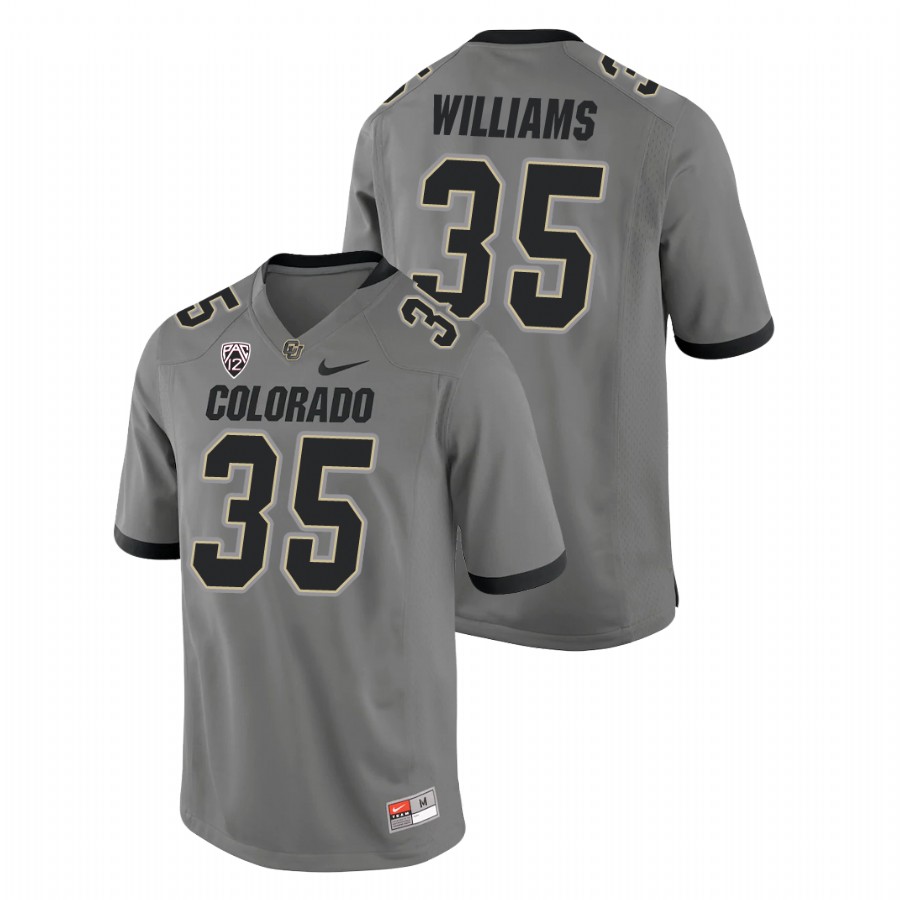 Men's Gray Colorado Buffaloes Mister Williams College Football Alternate Game Jersey