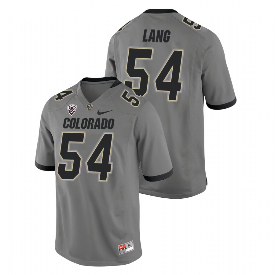 Men's Gray Colorado Buffaloes Terrance Lang College Football Alternate Game Jersey